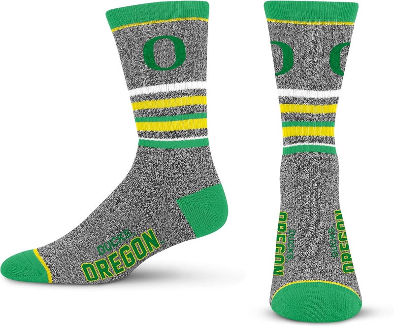 For Bare Feet Men's NFL 5 Star Marbled Crew Sock, 1 Pair